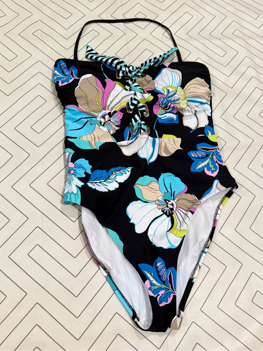 Nwt Trina Turk Floral One Piece Swimsuit